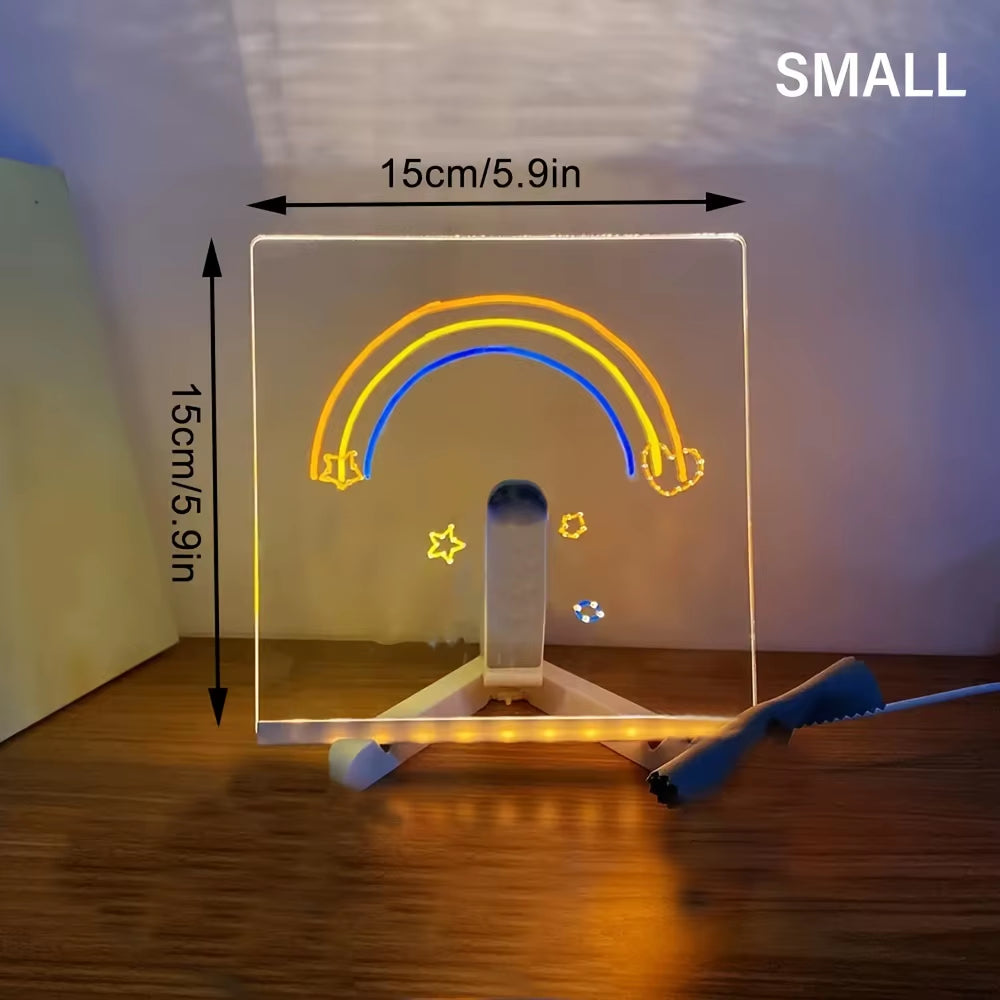 Lumina™ – Tableau LED Lumineux Réutilisable pour Dessiner, Écrire et Décorer