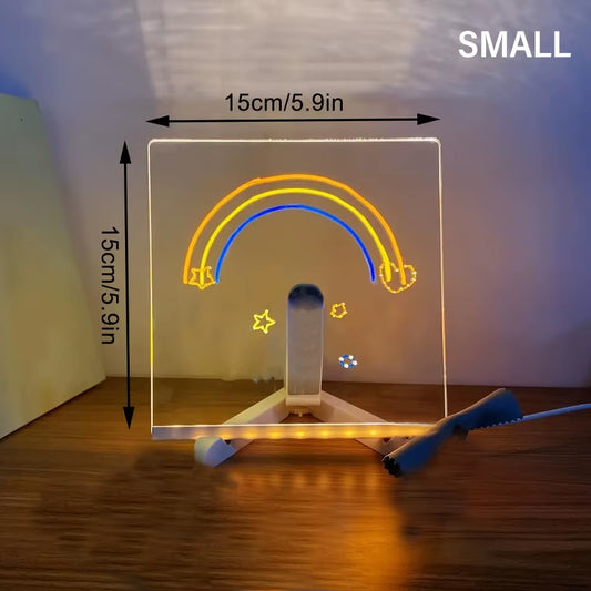 Lumina™ – Tableau LED Lumineux Réutilisable pour Dessiner, Écrire et Décorer
